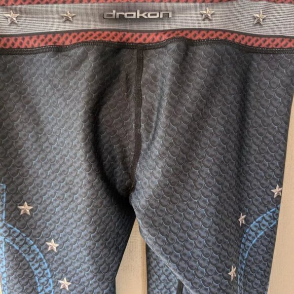 Drakon Leggings Captain America Spandex Yoga & Pilates OS Colombian Athleisure - Picture 11 of 16